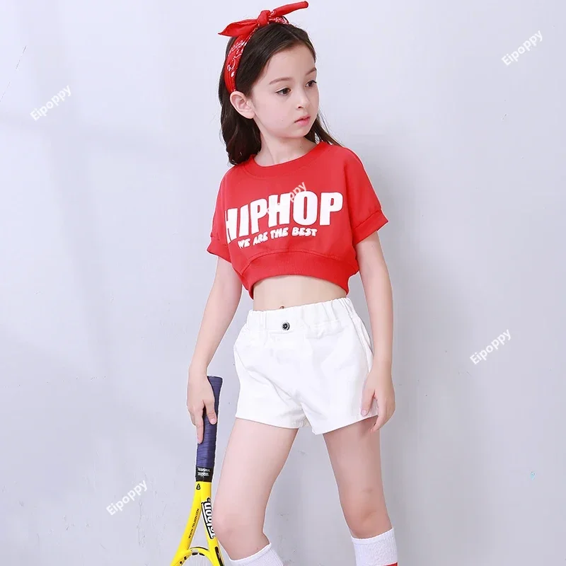 Детский костюм для танцев в стиле хип-хоп девочек