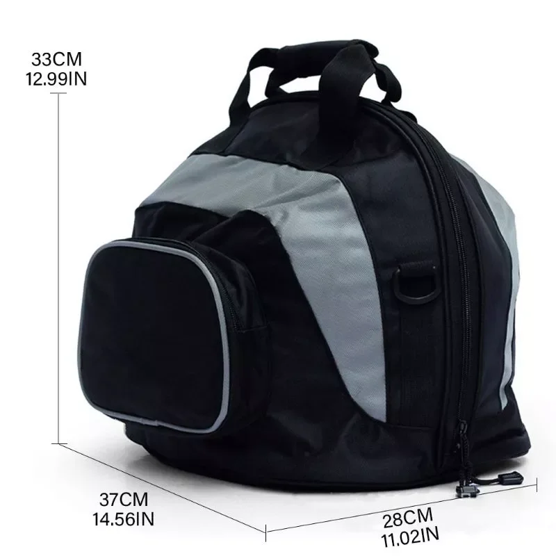 

Большая вместительная сумка для мотоциклетного шлема, водонепроницаемая диагональная Портативная сумка для велосипедного шлема двойного ...