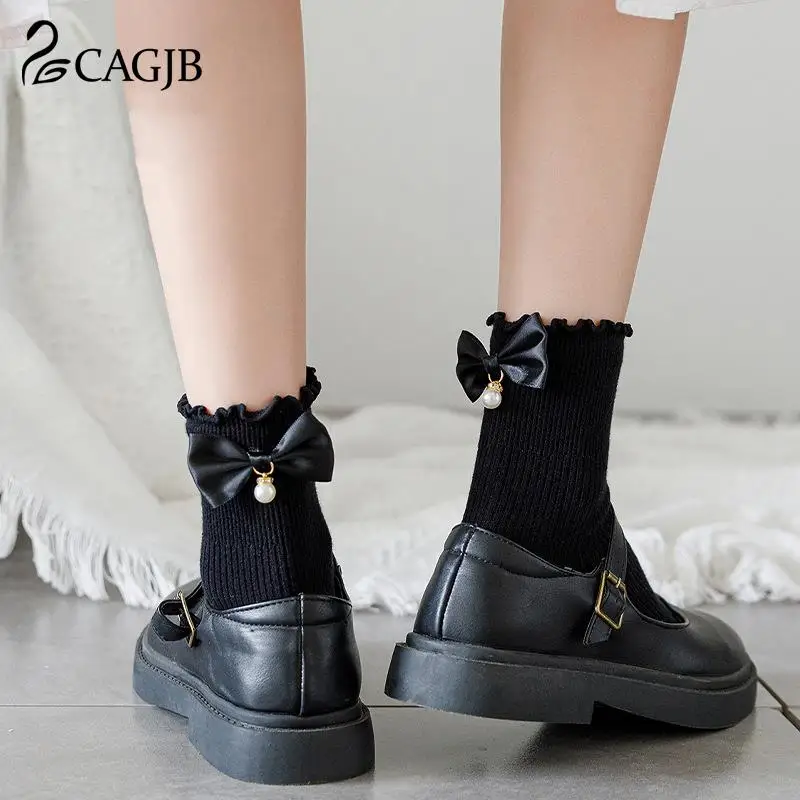 

Fashion Socks Lolita Style Japanese Cute Girl Woman Fashion Lace Socking Sweet Retro Frilly Ruffle Cotton Princess Socks