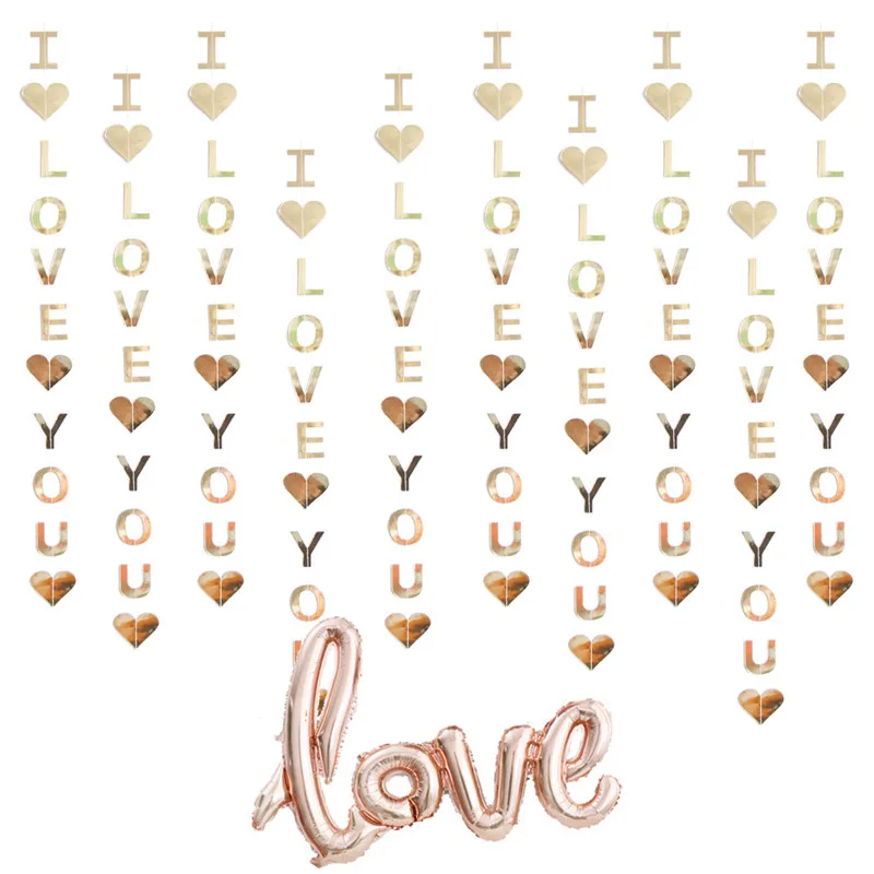 Романтическая гирлянда в виде красного сердца 110 см | Дом и сад