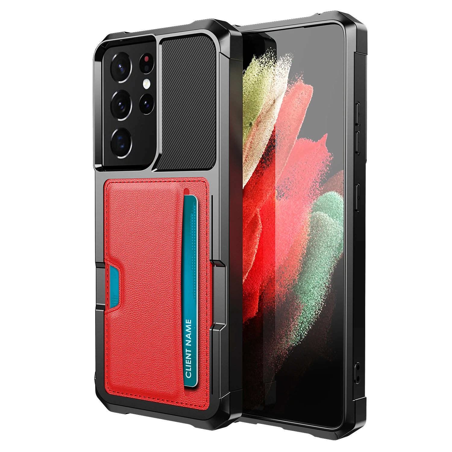 

Armor Shockproof Magnetic Case for Samsung Galaxy S22 S21 FE 5g S20 Ultra Note 20 10+ S10e S9 Plus Card Holder Heavy Duty Cover