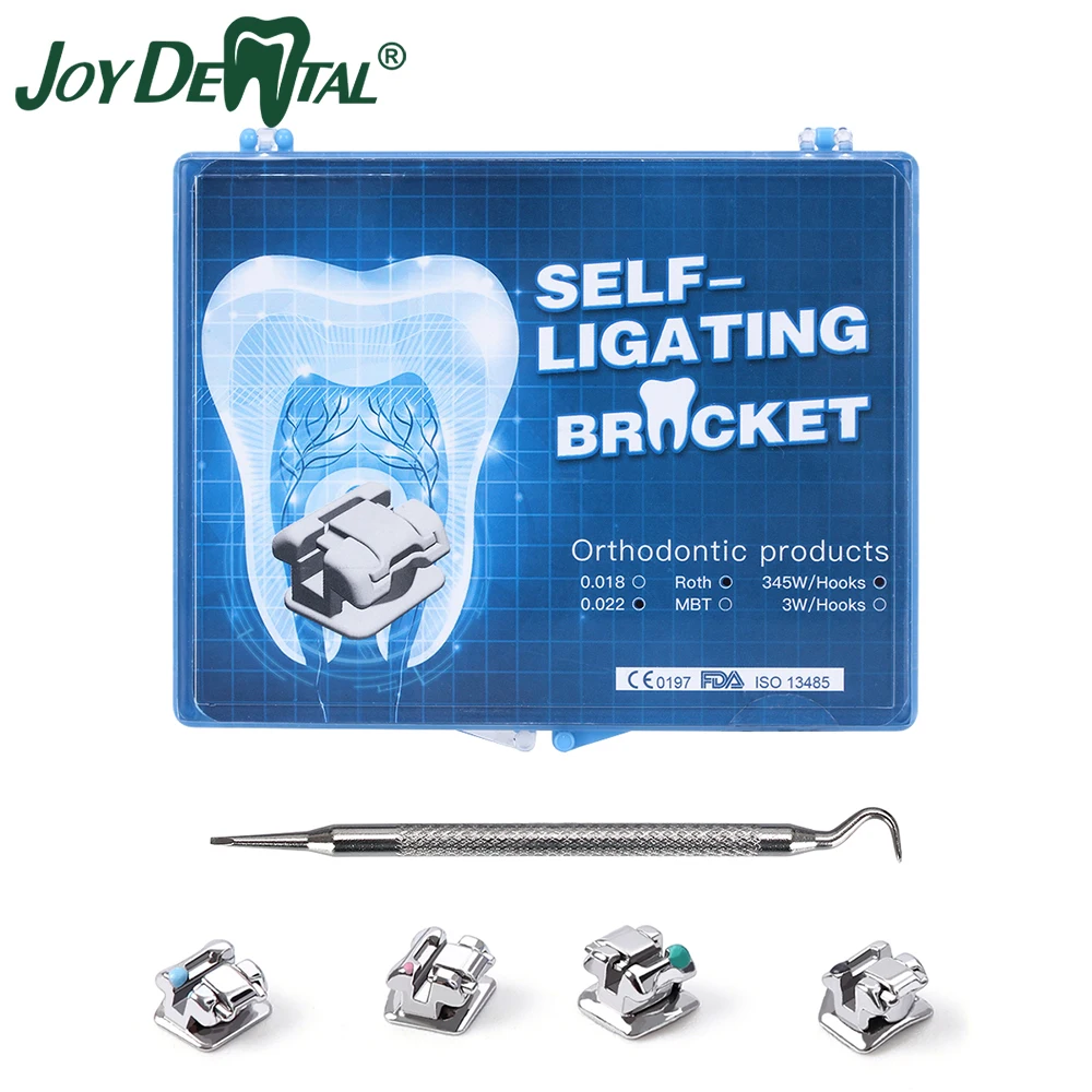 

28Pcs/Kit Dental Orthodontic Braces Dentistry Self-Ligating Brackets with Buccal Tube Tool Roth/MBT.022 345 Hooks Dentist