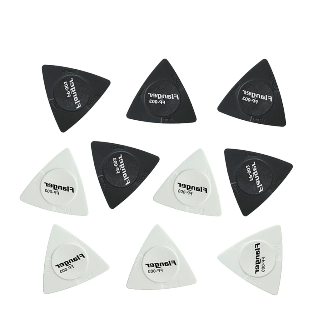 

10pcs Guitar Picks Finger Picks Plectrum for Banjo Acoustic Guitar Ukulele Guitar Accessories ( Black and White )