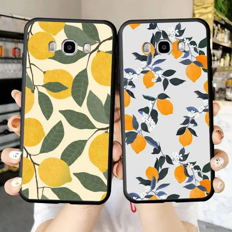 

Fruit lemon Phone Case for Samsung J 2 3 4 5 6 7 8 prime plus 2018 2017 2016 core
