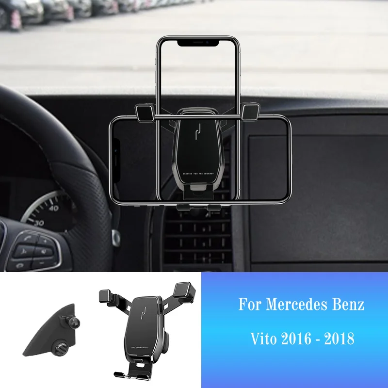 

Автомобильный держатель для смартфона Mercedes Benz W447 VITO 2016-2018, кронштейн для стайлинга автомобиля, вращающаяся подставка для GPS