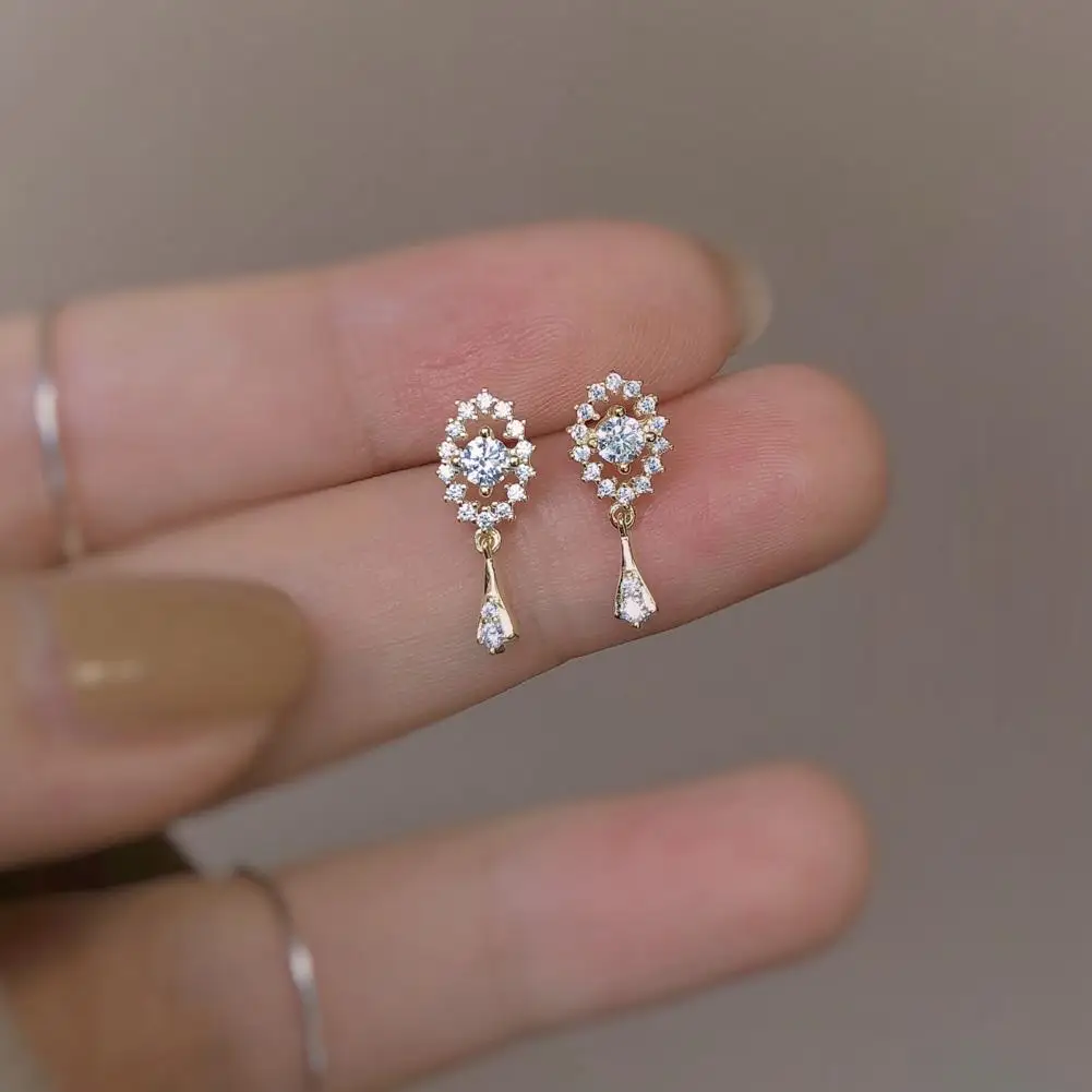 

Женские серьги-подвески с ярким блеском, 1 пара