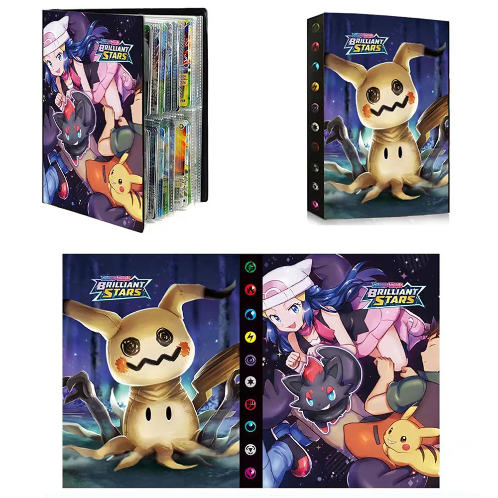 

Pokemon Card 240pcs Map Pikachu Album Notebook Storage Folder Collect Book Collectibles Cards Binder Folder Top Charizard Toy