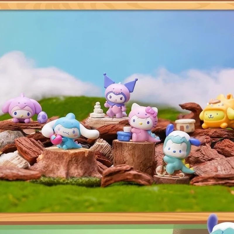 Sanrio Mini Blind Bags Cinnamoroll моя мелодия почтоко Год Дракона динозавр потайной мешок серия