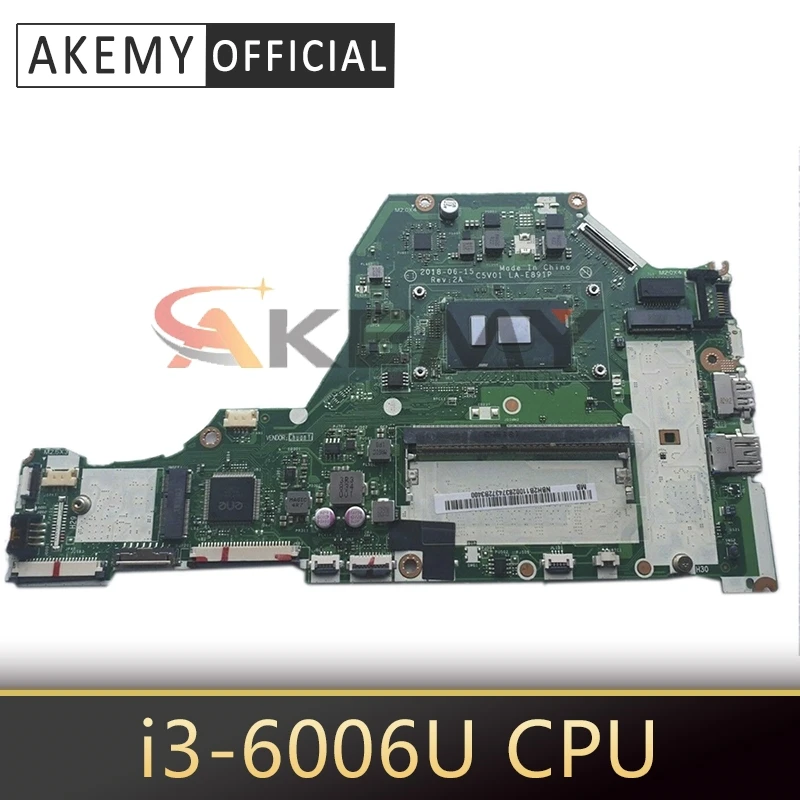 

Материнская плата Akemy для ноутбука ACER Aspire A515-51, материнская плата NBGSU1100 i3-6006U SR2UW DDR4