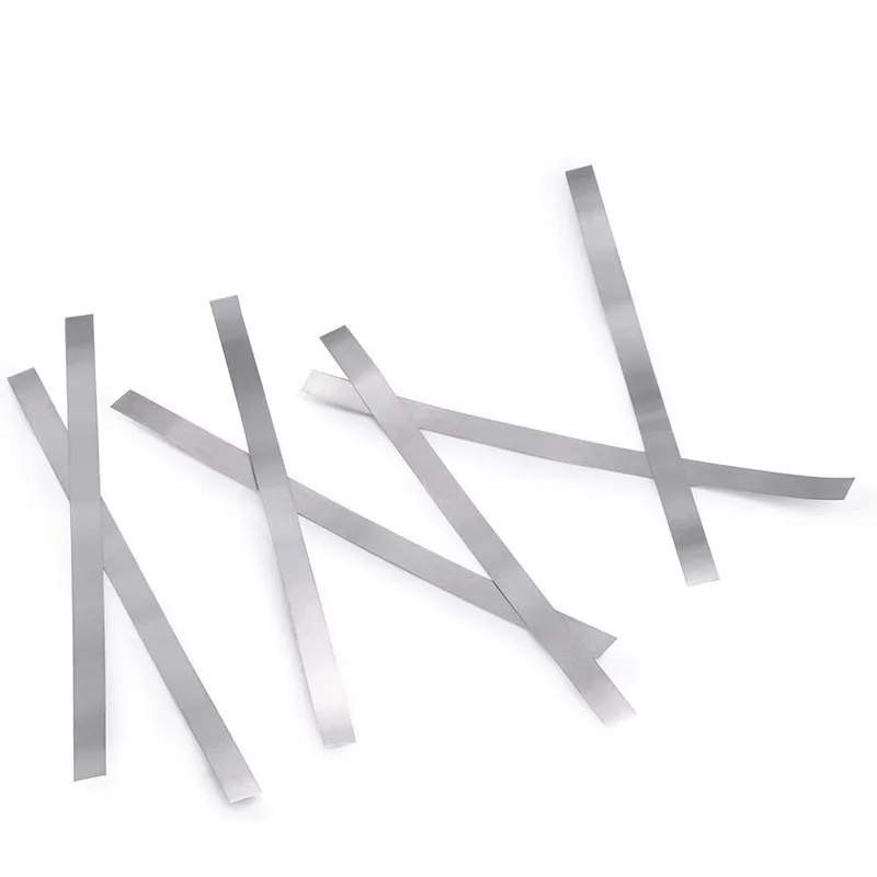 50 шт. никелированные стальные полосы 0 1 мм Длина 18650