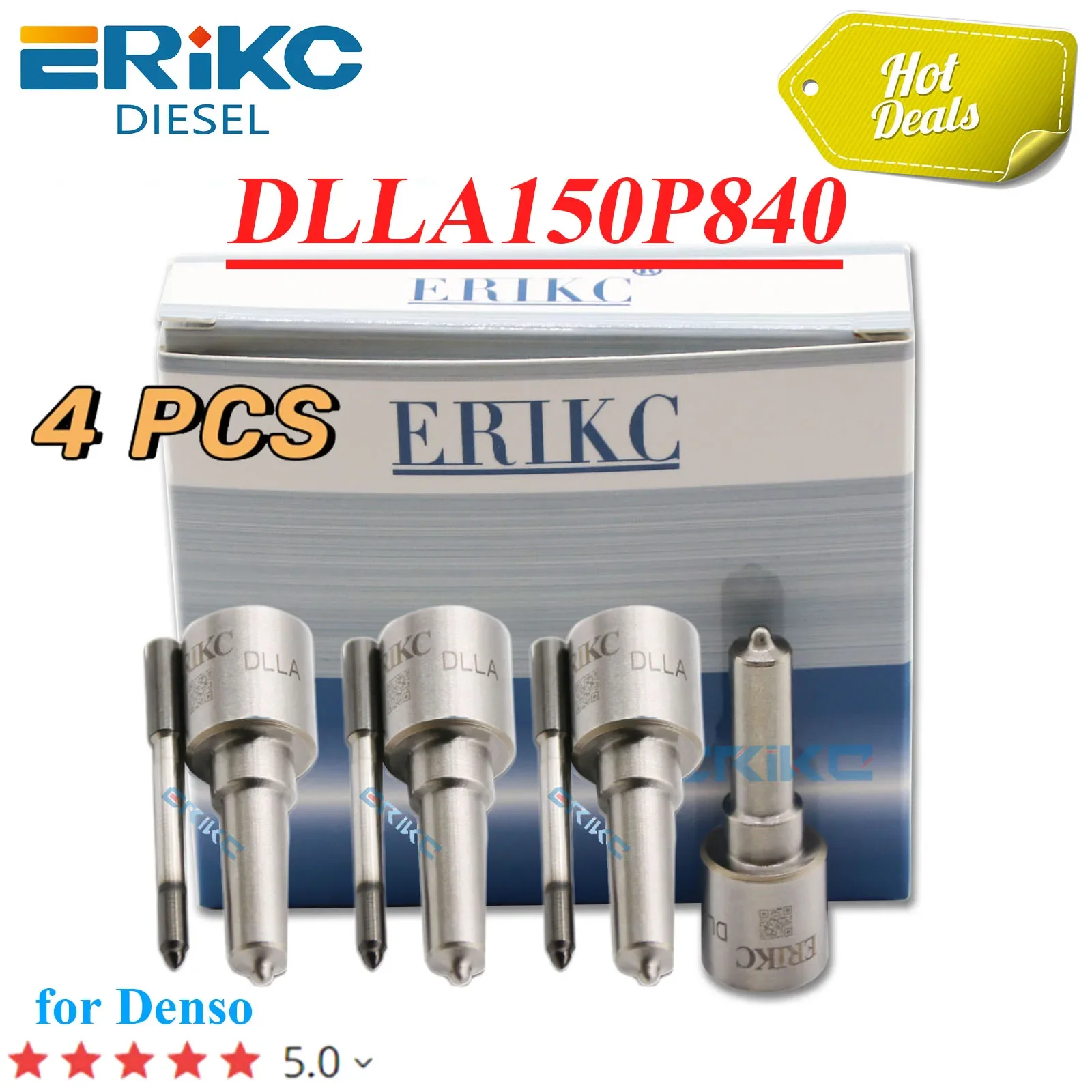 Фото 4 шт. форсунок DLLA150P840 для дизельных инжекторов, распылители Common Rail DLLA 150P 840. №1