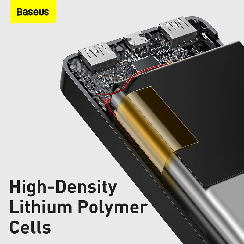 baseus power bank 15w 10000mah portable charging mobile phone external battery charger powerbank for iphone 12 13 11 pro max free global shipping