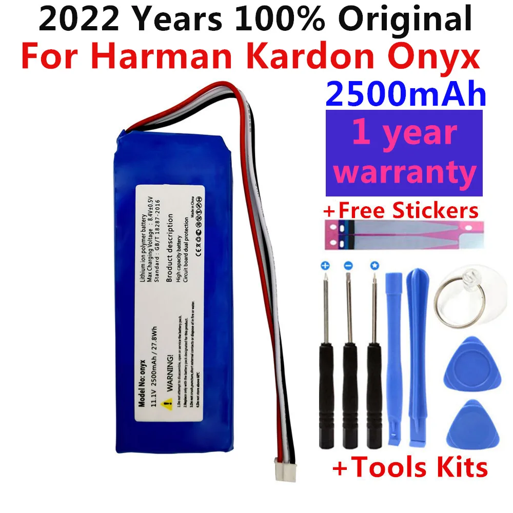 

Original New 2500mah Digital battery For Harman Kardon Onyx Wireless bluetooth speaker music planetary battery Batera Free Tools