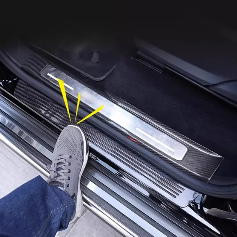 Фото Для нового Mercedes-Benz G-Class G500, G63, G350, G400, G450, и G550, с защитой на пороги из углеродного волокна и педалями приветствия №4