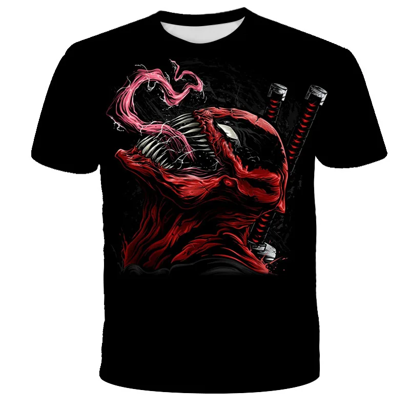 

Children's Clothing New Boys Girls Parent-child Summer Hot Selling Cartoon Venom Neutral Children T-shirt 3D Printing Clothe's