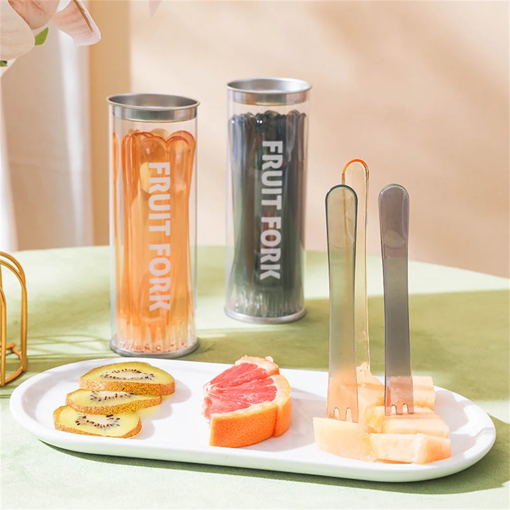 

Мини-вилка для фруктов, праздничные Детские снэки, фруктовые пилочки два в одном, вилка для торта, многофункциональная посуда