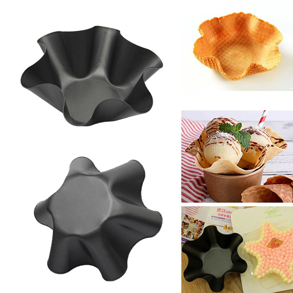

Non-Stick Baking Bowl Carbon Steel Tortilla Flower Baking Pan Tart Quiche Flan Pan Molds Home Bakeware Tools