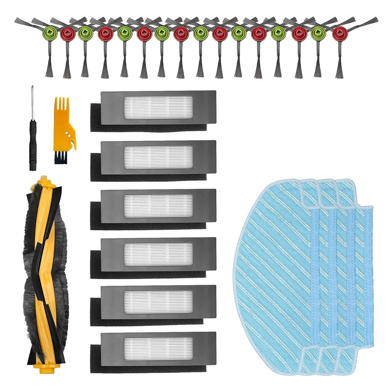 

For Ecovacs Deebot Ozmo T8 T8 Aivi N8 Pro N8 Pro Plus Vacuum Cleaner Accessories Roller Brush Filter Edge Brush