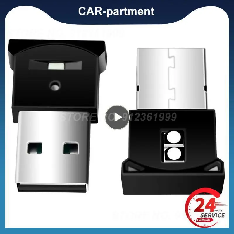 

1~10PCS 1x Car USB LED Button Control 7 Colors Atmosphere Lamp Decorative Bulb Portable Auto Interior Home Laptop Ambient Light