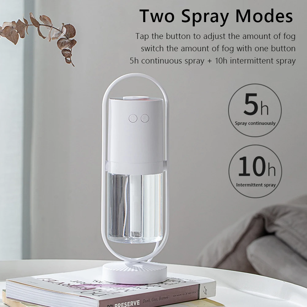 Поворотный электрический USB-увлажнитель воздуха светодиодный светодиодной