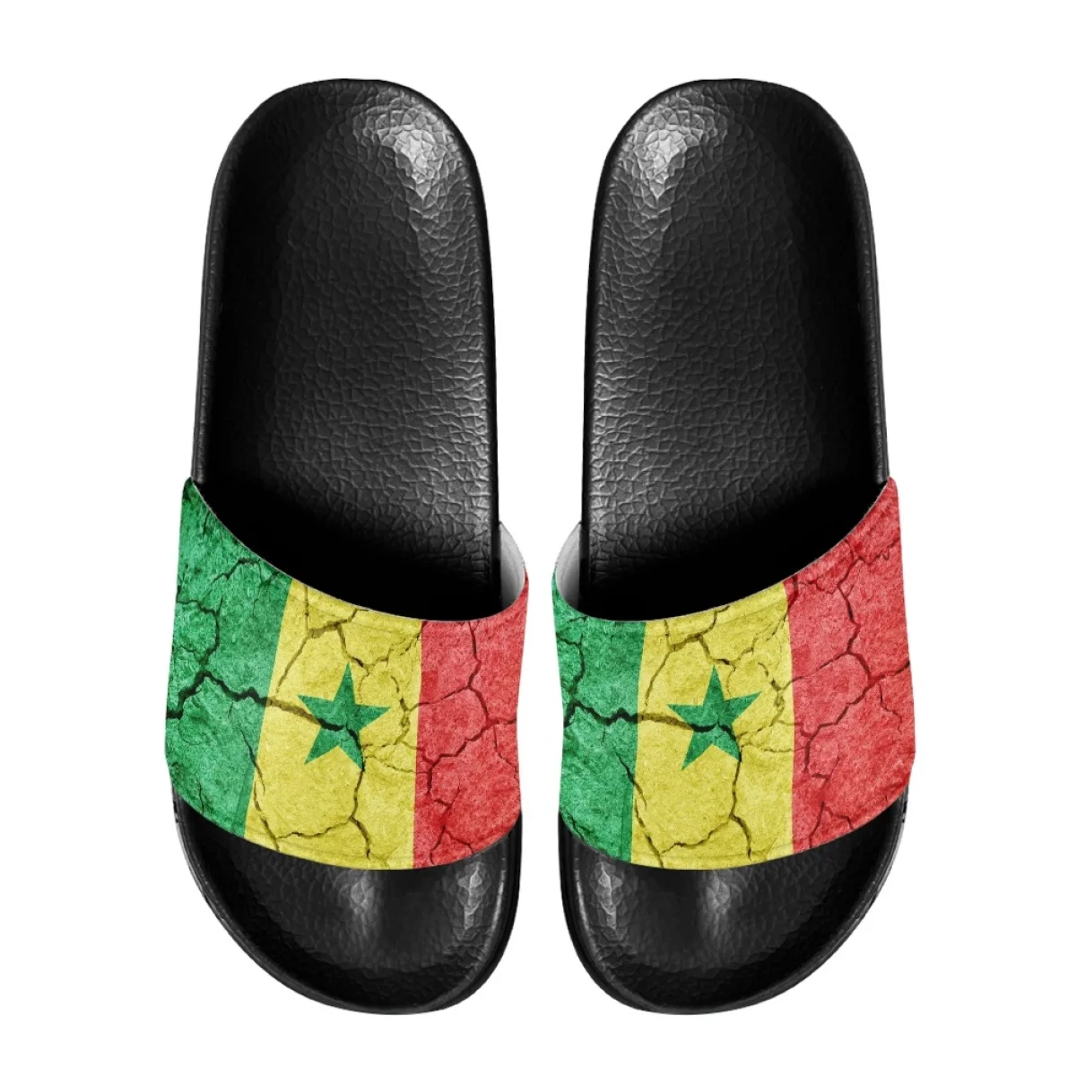 Beach Slides Summer Fashion Women Home Slippers Cameroon Flag Pattern Casual Breathable Girls Bathroom Pool Slippers for Girls