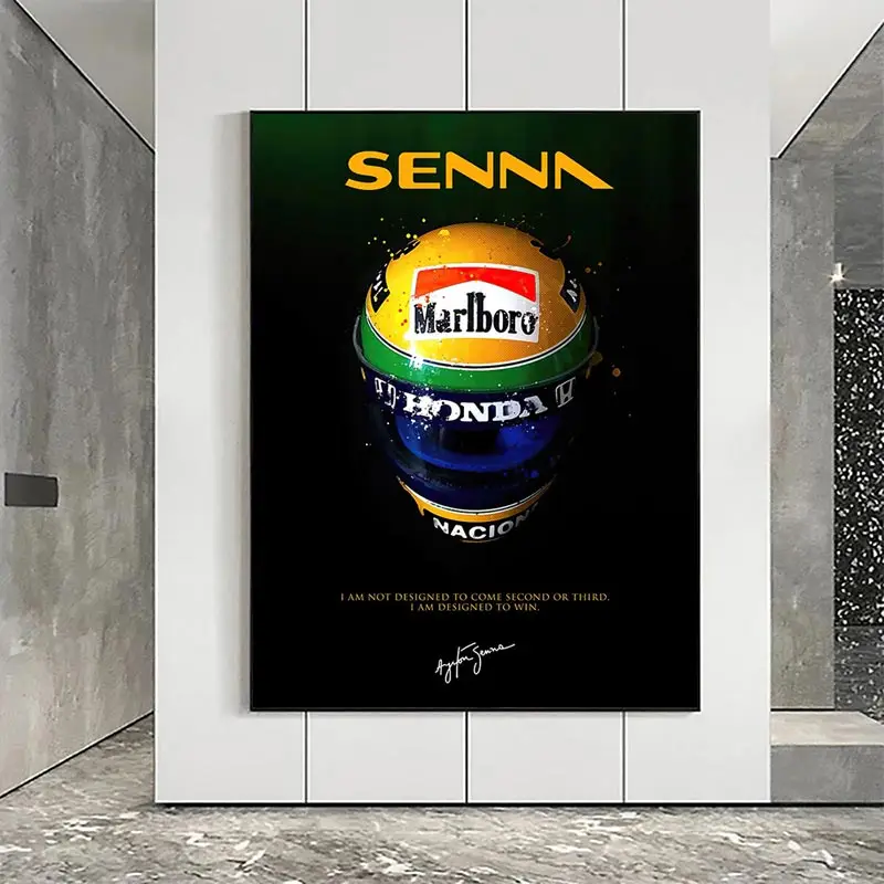 Современные F1 шлем для гонщика Холст Плакаты известная формула 1 чемпион мира