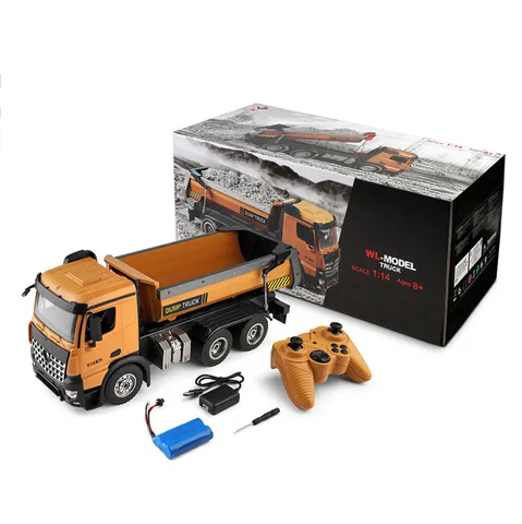 Wltoys 14800 1/16 RC бульдозер экскаватор грязь самосвал Дистанционное управление грузовик Инженерная техника со звуком освещения модель с подарками коробки