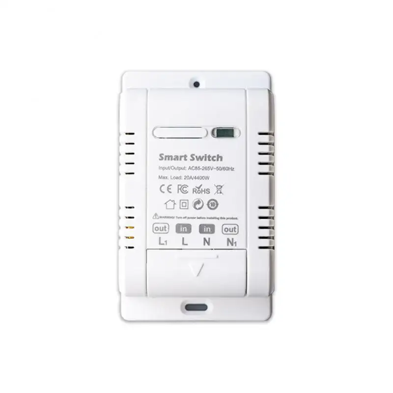 

CoRui 20A Tuya Wifi Smart Switch Wireless Timer Smart Life Voice Control DIY Automation Switch Module With Power Monitoring