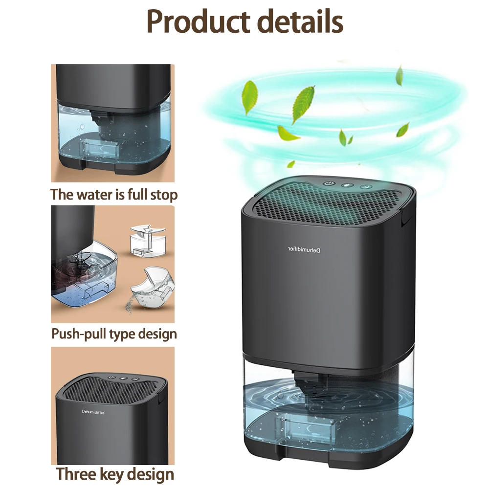 Переносной осушитель и очиститель воздуха премиум-класса 2 в 1 для дома комнаты