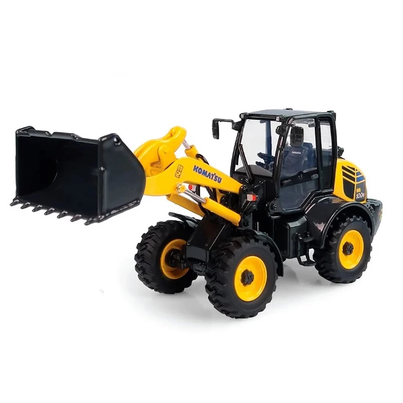 

Komatsu WA100M-8 1:50 Scale Wheel Loader Forklift Alloy Engineering Truck Transporter Model UH Bar Decoration Gifts Collection