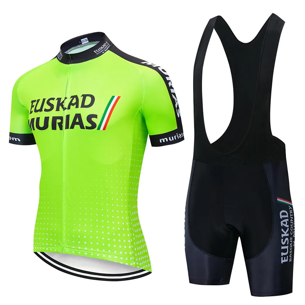 

EUSKAD 2020 New Cycling Jersey Short Sleeve Summer Breathable bib shorts Bicycle Clothes Quick Dry Roupa Ciclismo Maillot