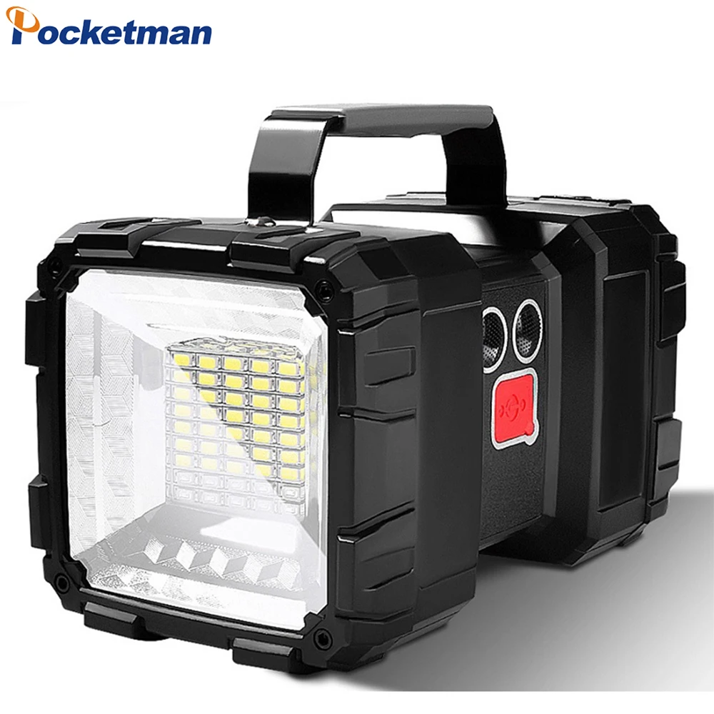 Home 39 Lâmpada de Trabalho Holofote com Bateria Cabeça Dupla Trabalho Luz Holofote Usb Recarregável Portátil Lanterna 300w Led