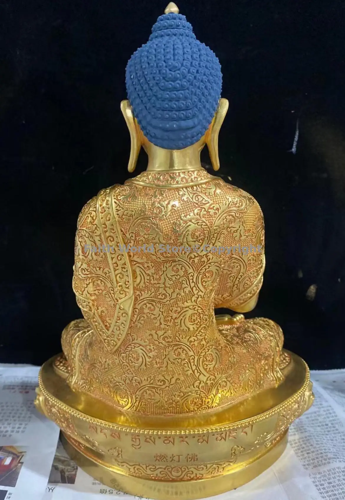 Бесплатная доставка бутик 2024 статуя Будды Dipamkara Dharma Sangha Dharmakaya Греко буддистская