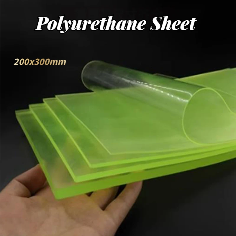 

1 шт. полиуретановый эластичный резиновый лист из полиуретана толстый 1/2/3/4/5/6/8/10/12 мм амортизирующая пластина для подушки маслостойкость к истиранию 200x300 мм