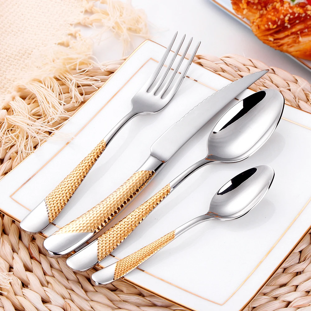S Service For 7 High Quality 18/10 Stainless Steel Mirror Finish Flatware Set