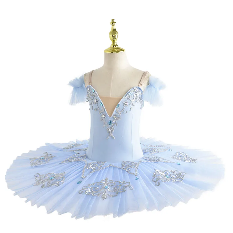 Профессиональная балетная пачка для девочек розовая синяя балерина