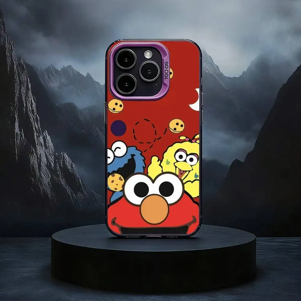 Фото Чехол для телефона Sesame S-Street Cookie Elmo Black Candy серебристого цвета для iPhone 17, 16, 15, 14, 13, 12, 11 Plus, Pro Max №2