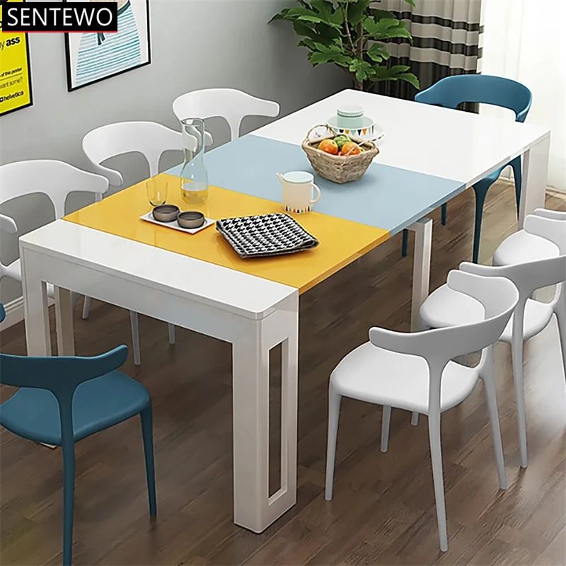

SENTEWO, бесплатная доставка, набор складных обеденных столов, 4, 6 стульев, складные столы, мебель, складные столы