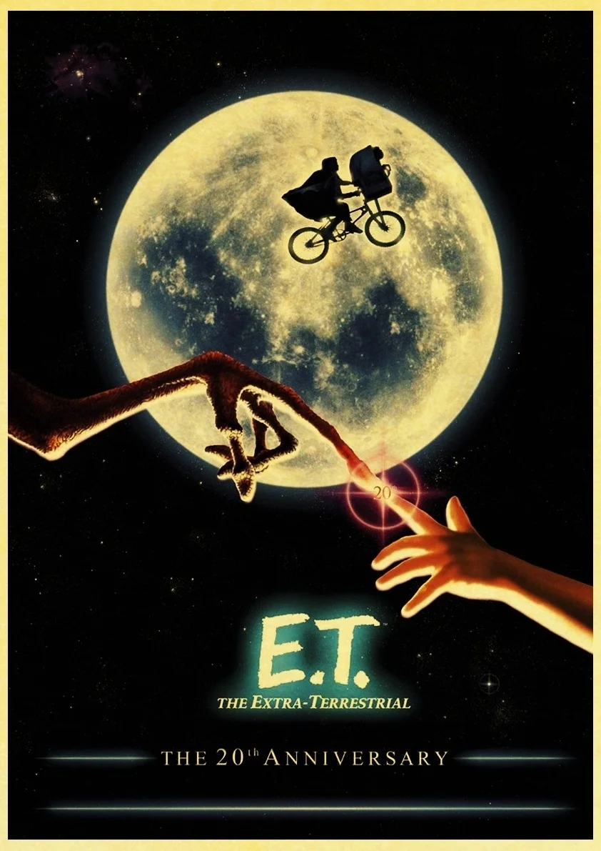 

E.t. Jaws The Termina Jurassic Park Movie Vintage Canvas Painting Posters And Prints Wall Pictures For Living Room Home Decor