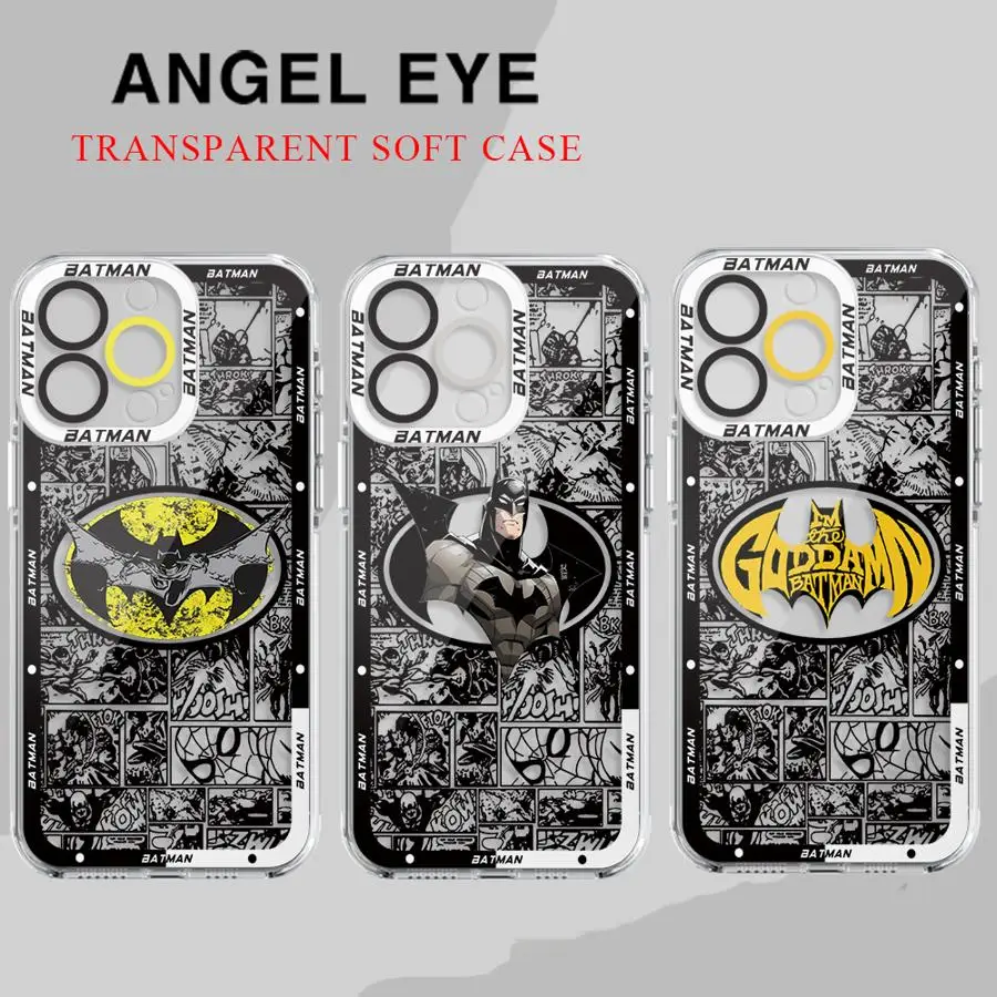 B-Batman Hero Logo Phone Case for Apple iPhone 15 16 Pro XS Max 13 14 Plus XR SE 7 8 12 11 plus Matte