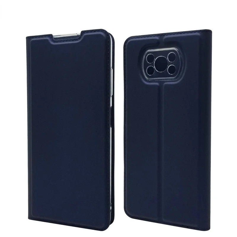 

Custodia Flip sottile per Xiaomi Poco X3 NFC Pro Cover custodia a portafoglio magnetica in pelle PU per Xiaomi Redmi 9T Note 9S
