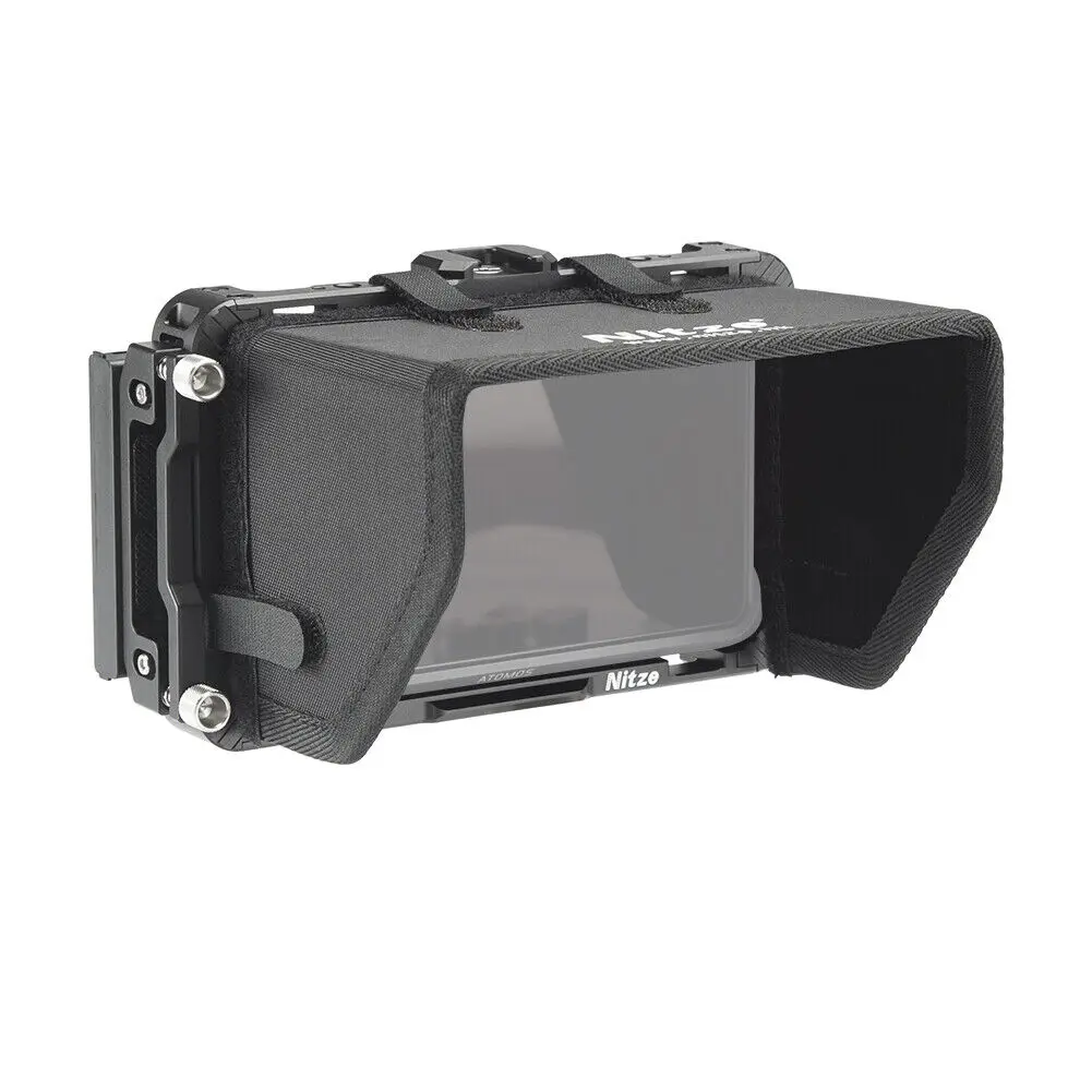 Cage W Sunhood Cable Clamp For Atomos Ninja V V+ Shinobi Zato Connect Monitors