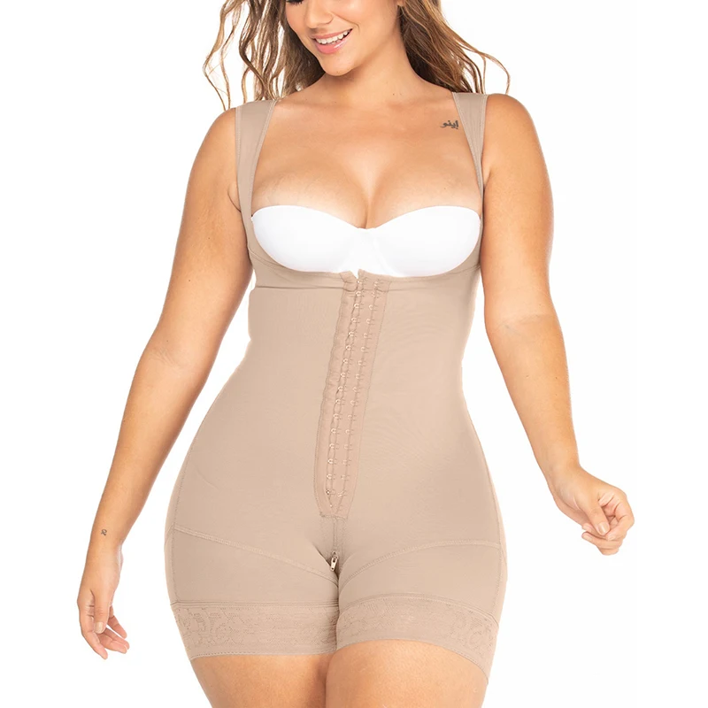 High Waist Butt Lifting Shorts Breasted Zip Up Double Corset