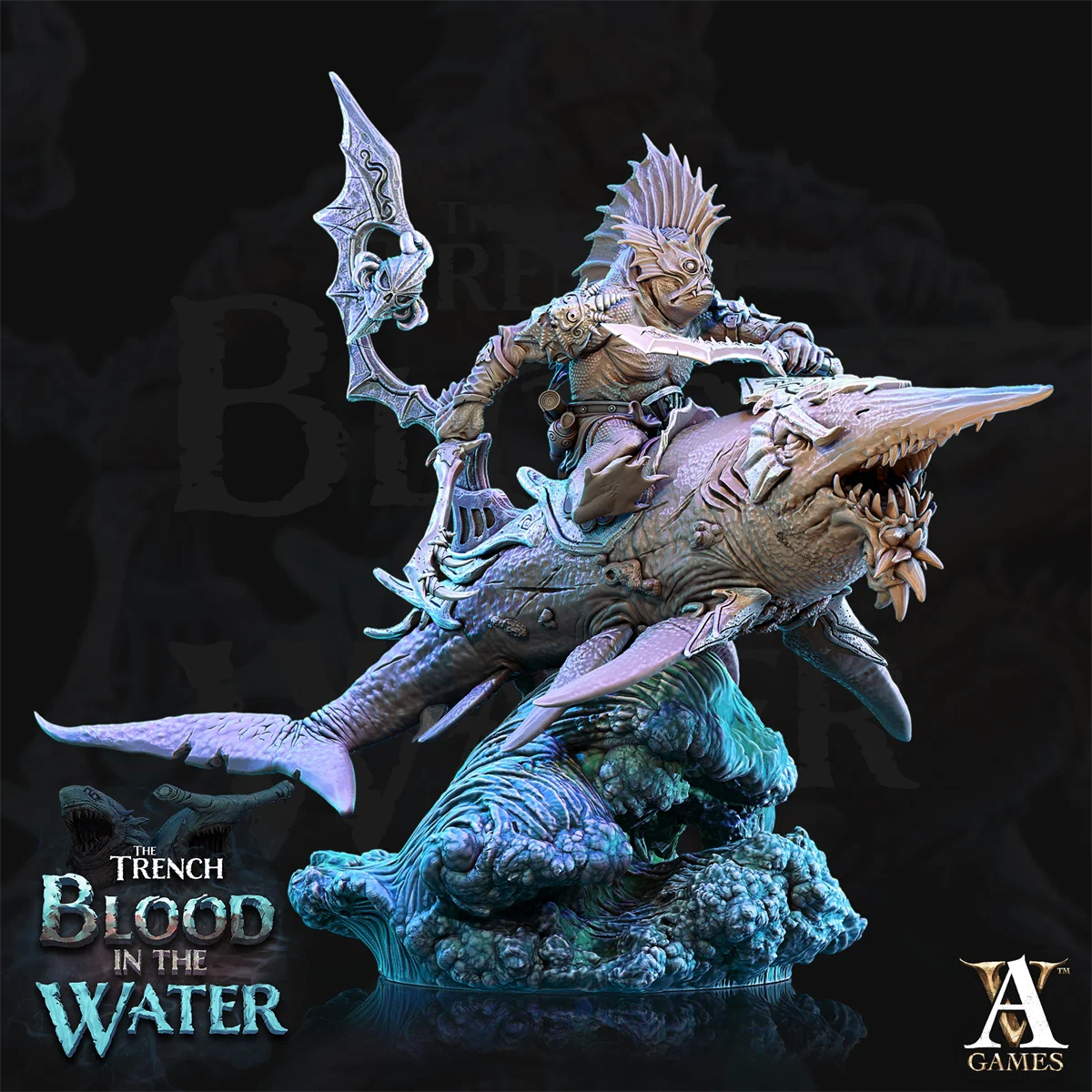 Мини-фигурки Dnd глубоководные Монстры шаркмен мермеды морские драконы модели