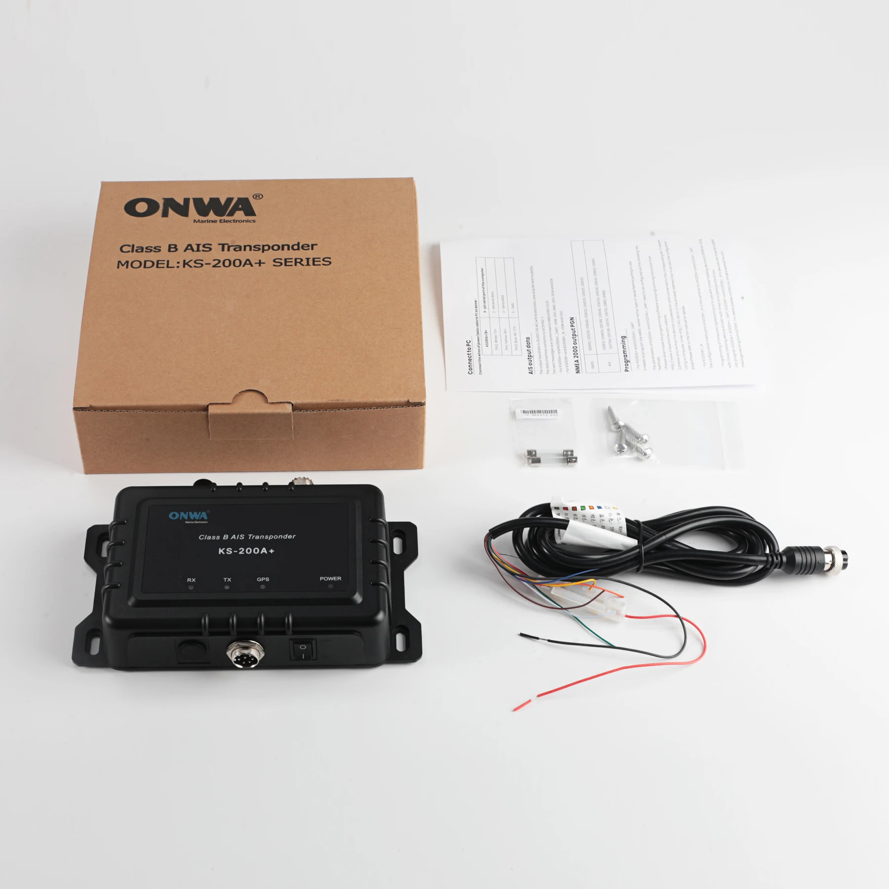 Фото ONWA KS-200A+ nmea2000 nmea0183 Транспондер AIS Морской АИС 5 Вт Класс B+ Поддержка транспондера AIS nmea2000 с Wi-Fi №2