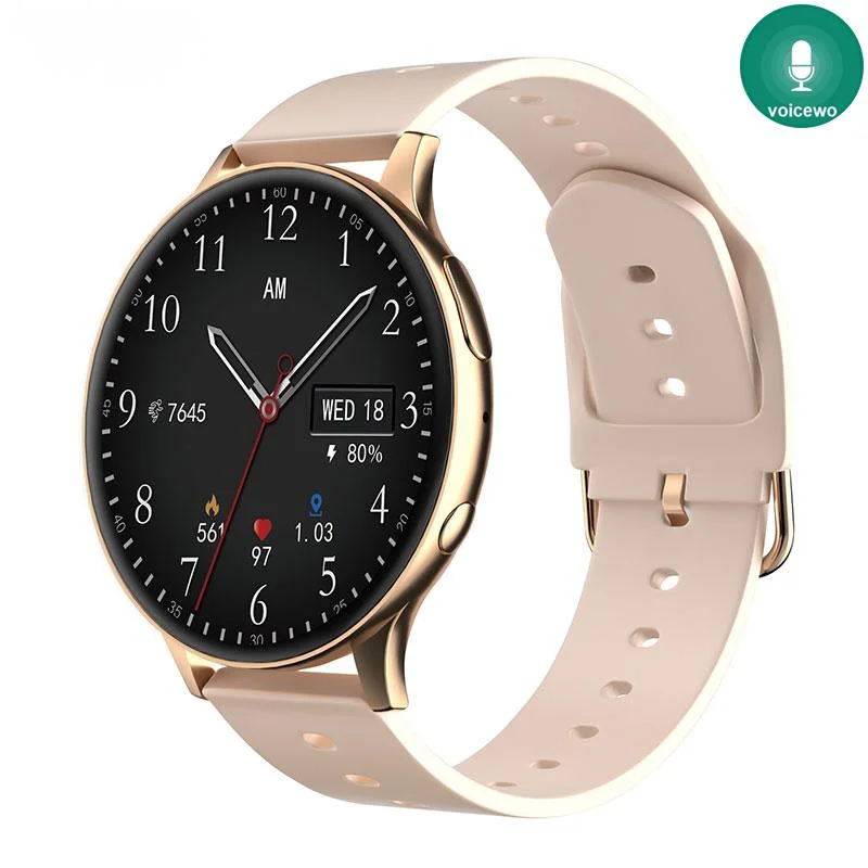 

2023 New Smart Watch Women Recording Smartwatch For Android IOS Bluetooth Call Voice Assistant Digital Watches New Weather Clock