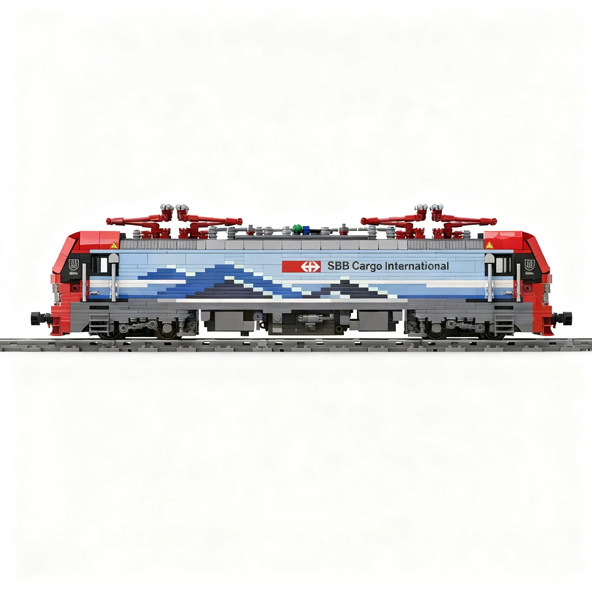 Фото 1546 деталей MOC Электровоз BR193 Vectron SBB, модель-конструктор, развивающие игрушки, рождественский подарок, обучающие кирпичики для детей №2