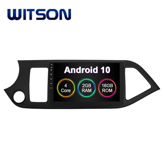 

WITSON Android 10.0 car gps tracking device For KIA Morning Picanto 2014 Built In 2GB RAM 16GB FLASH 1080p car dvd player
