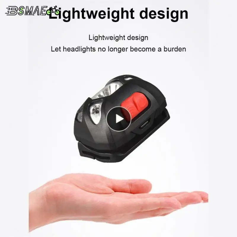 

Lightweight Led Strong Light Waterproof Rechargeable Headlights 1200 Ma Led Light Induction Headlights Headlamp Wave-sensing