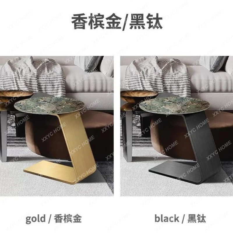 Современный минималистичный диван-тарелка из нержавеющей стали с круглой